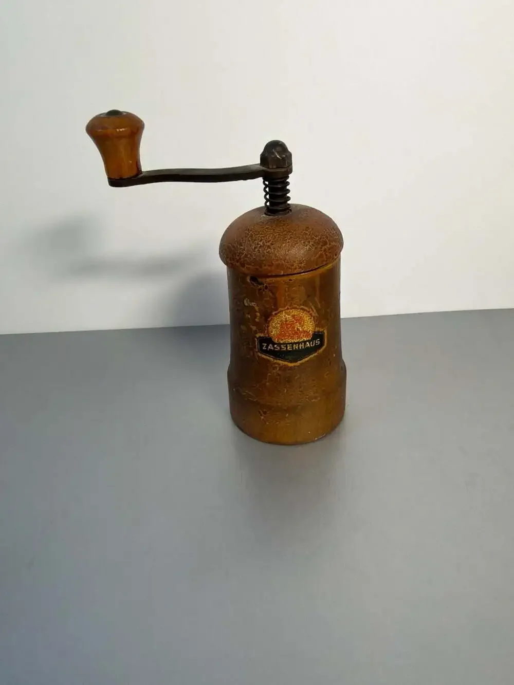 Vintage Zassenhaus Wood Hand Crank Pepper Mill‎ Grinder 4
